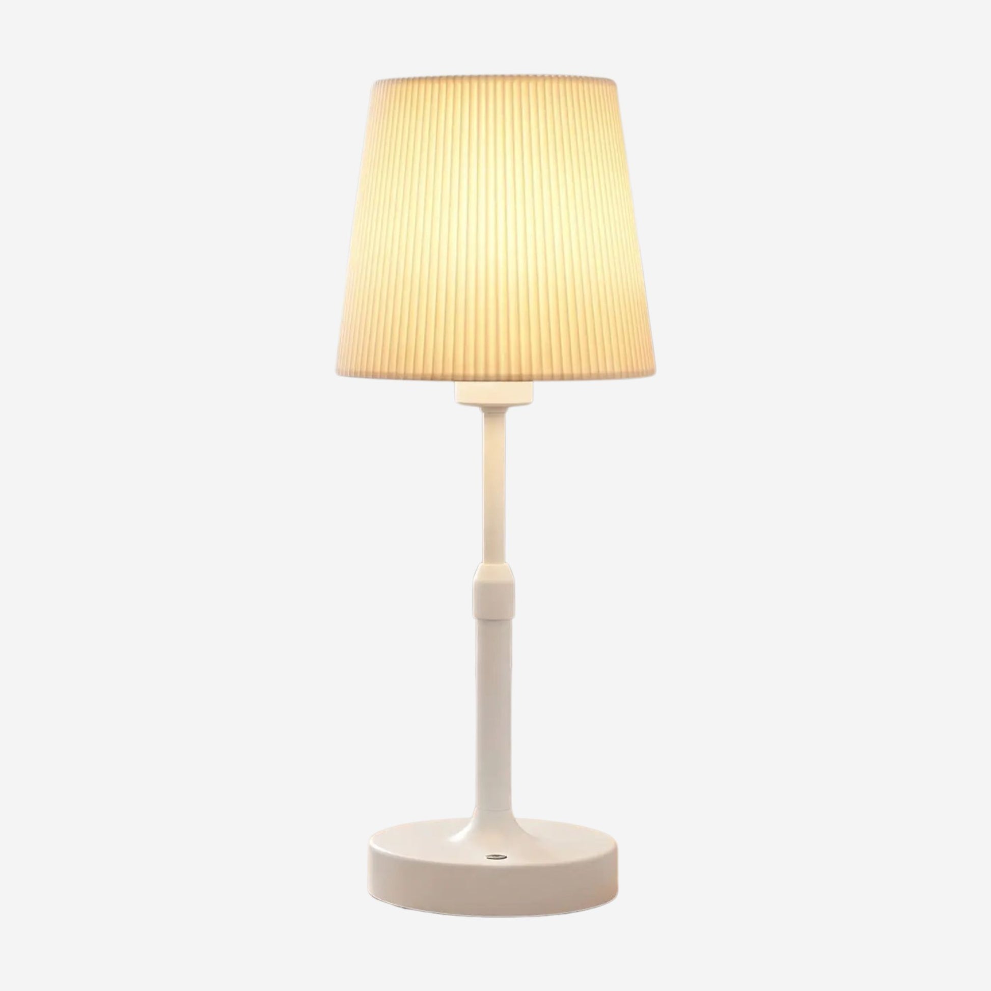 lampe sans fil couleur blanc variante produit elegance plissee