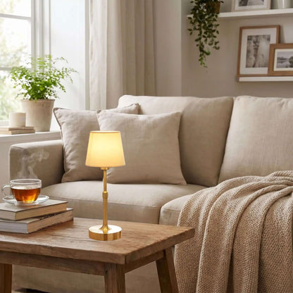 lampe sans fil couleur or sejour rechargeable ambiance 12 heures