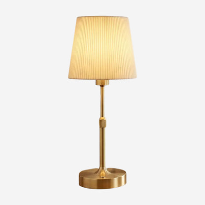 lampe sans fil couleur or variante produit elegance plissee