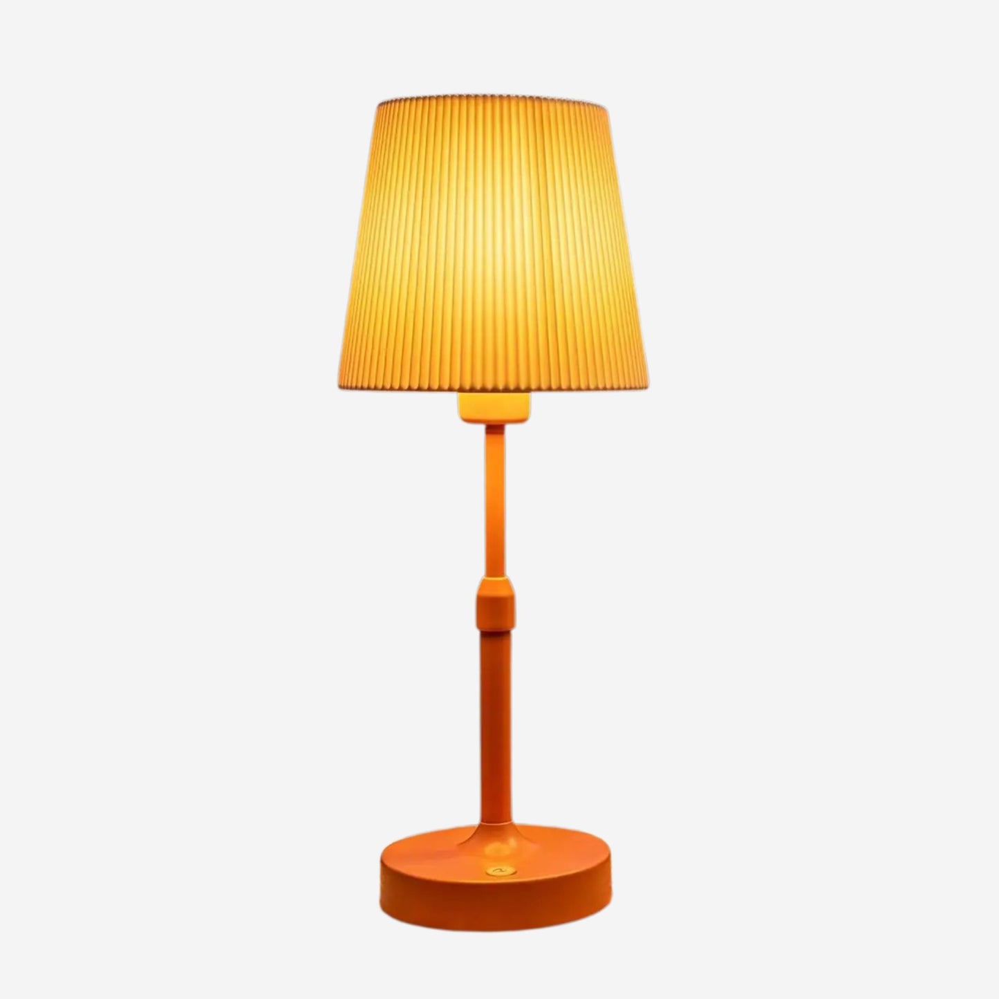 lampe sans fil couleur orange variante produit elegance plissee