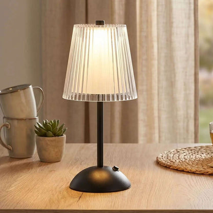 lampe sans fil noir comptoir design diamant