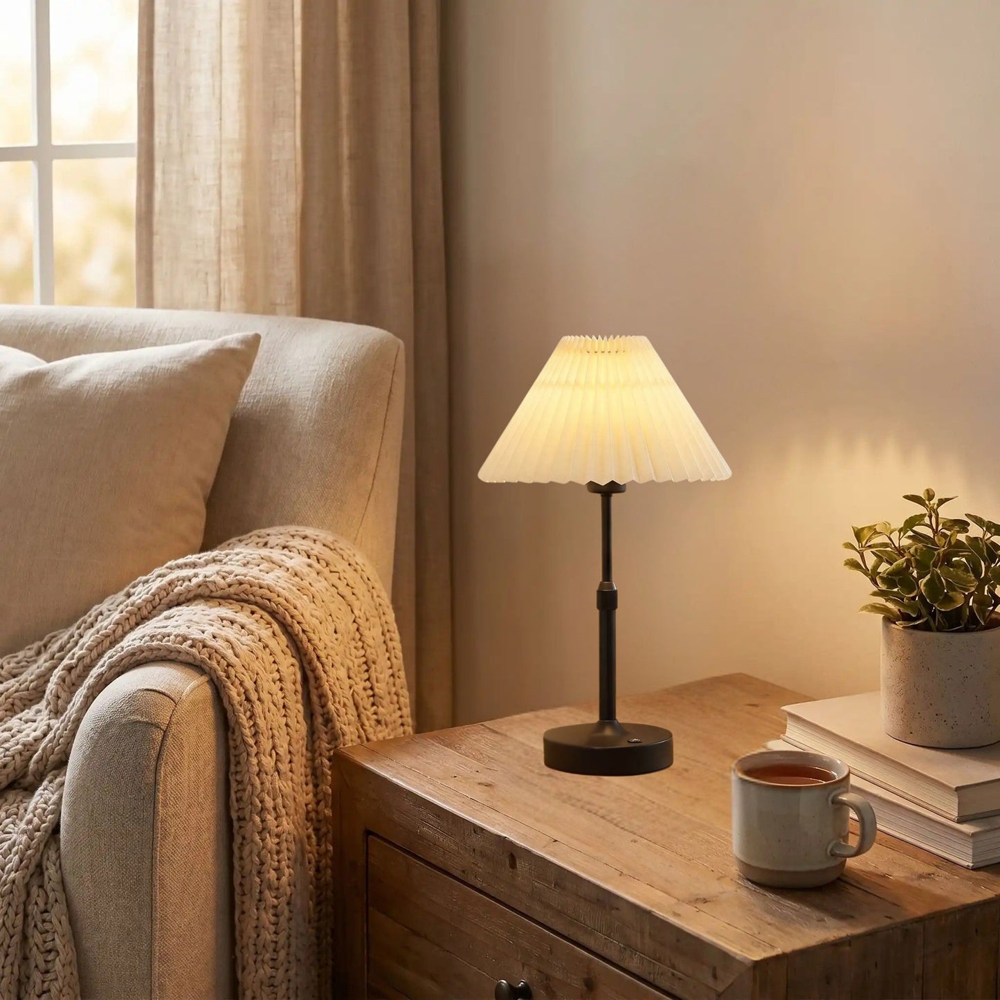 lampe sans fil noir sejour elegance reglable