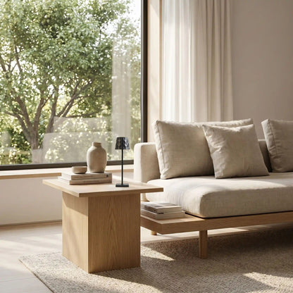 lampe sans fil noir sejour lumina nomade
