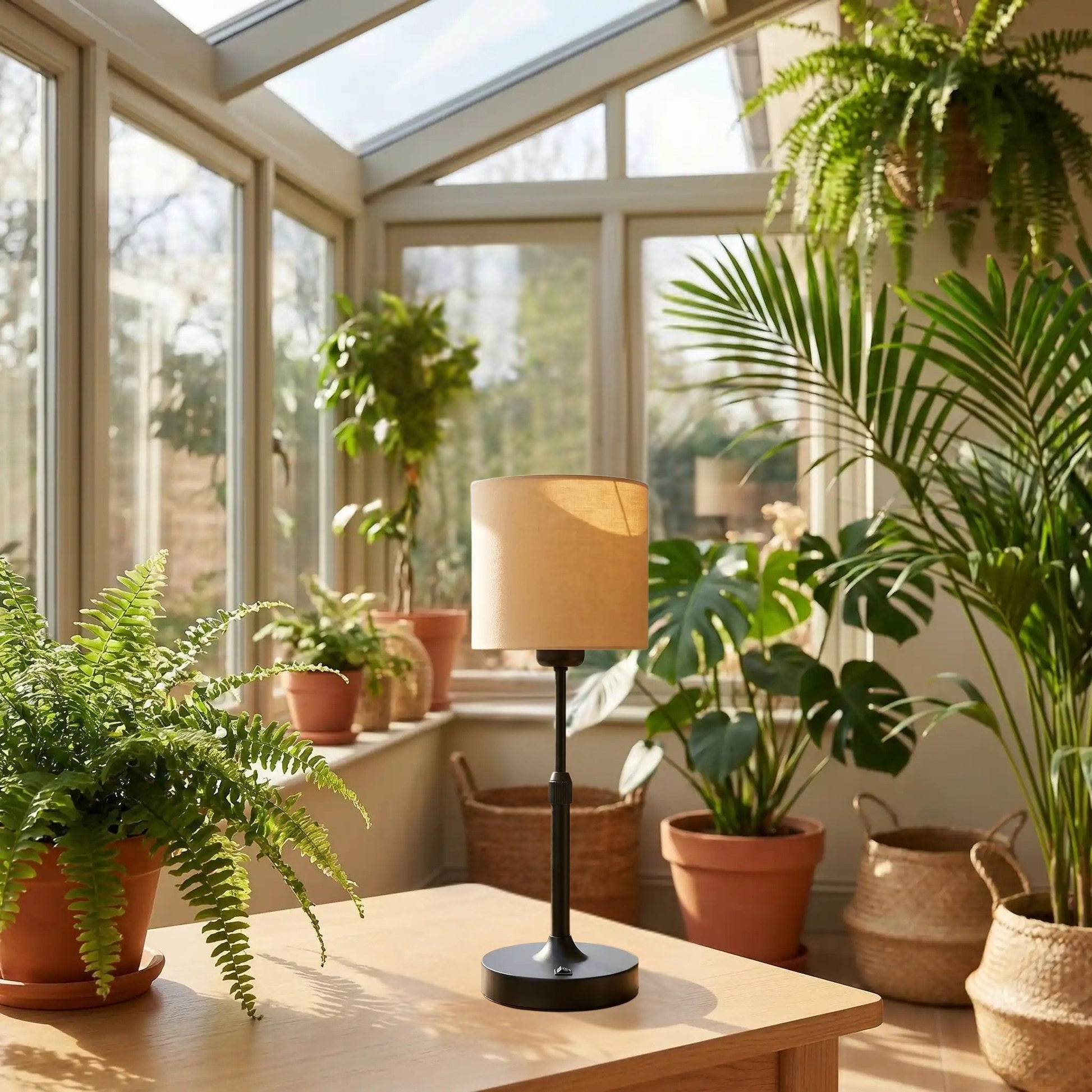 lampe sans fil noir solarium classique rechargeable
