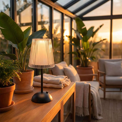 lampe sans fil noir solarium design diamant