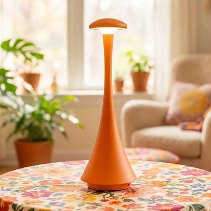 lampe sans fil orange table sejour design modele