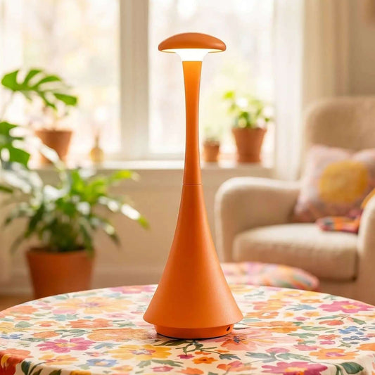 lampe sans fil orange table sejour design modele