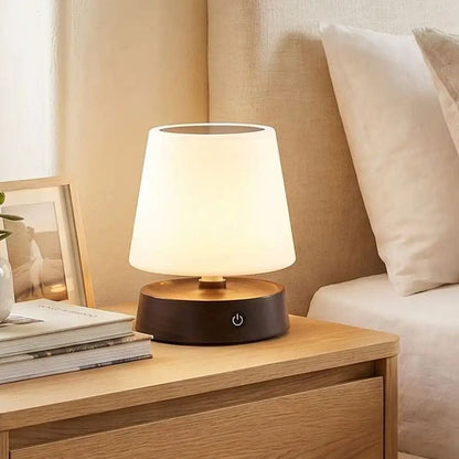lampe sans fil rechargeable noir hauteur minimum chevet vue rapproche hauteur telescopique