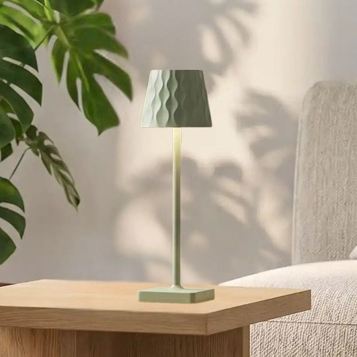 lampe sans fil vert matcha vue rapproche lumina nomade