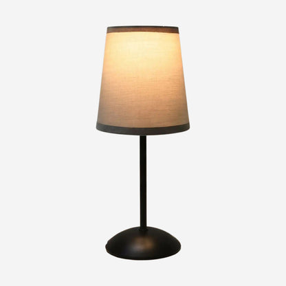 lampe table abat-jour gris bande fonce fiche produit intensite variable usb