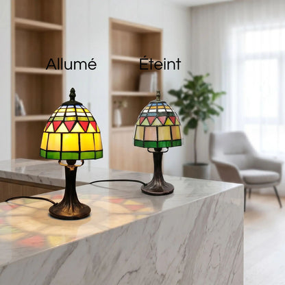 lampe table allume eteint art moderne tiffany