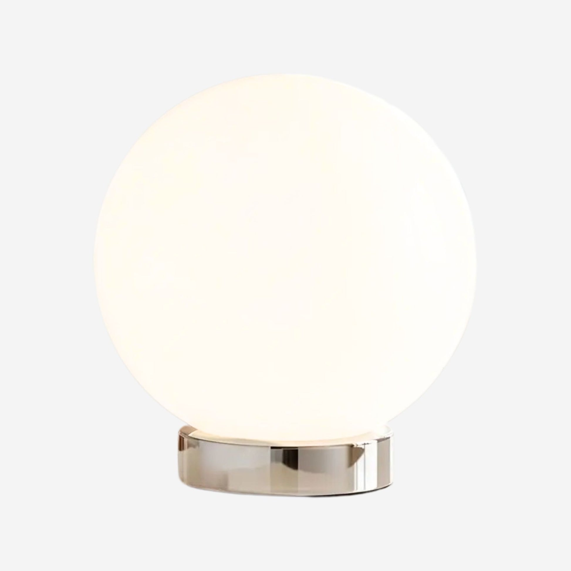 lampe table blanc variante produit petite spherique led space age