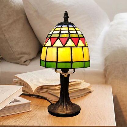 lampe table chevet vue rapproche art nouveau tiffany