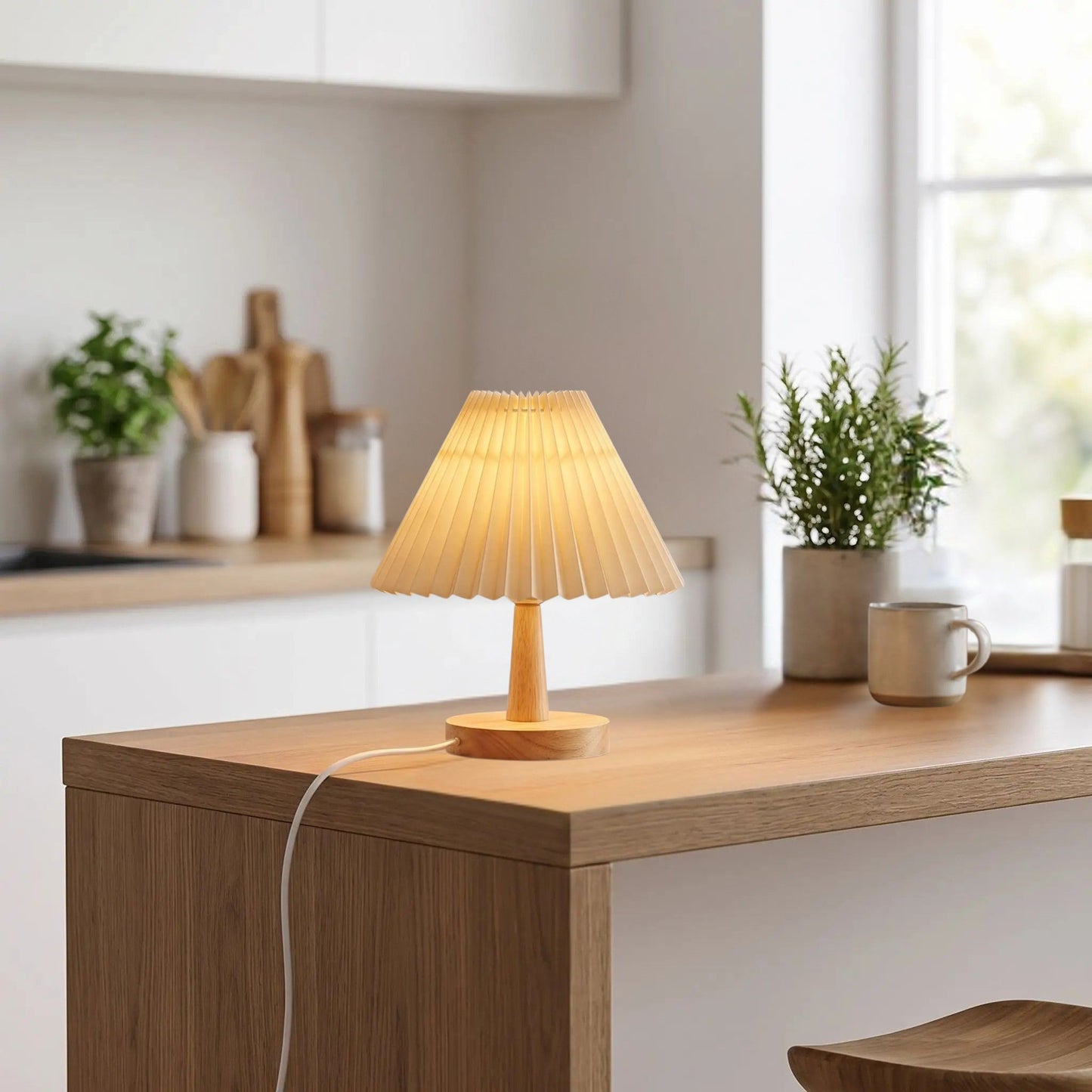 lampe table creme cocon dambiance