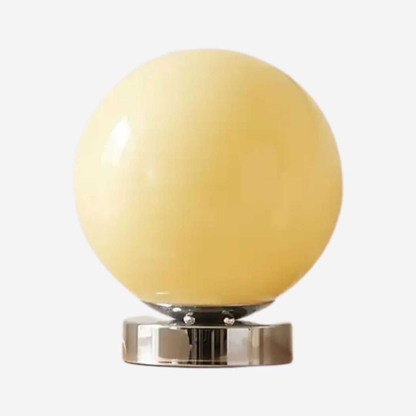lampe table creme variante produit petite spherique led space age