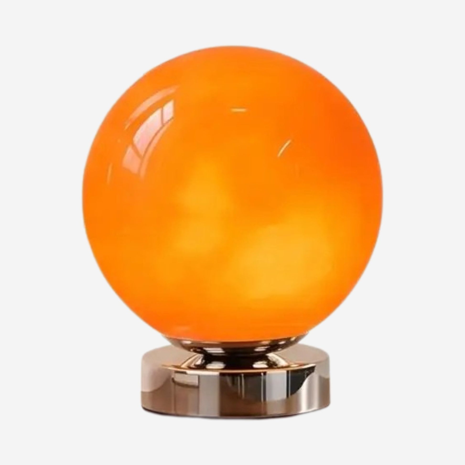 lampe table orange variante produit petite spherique led space age