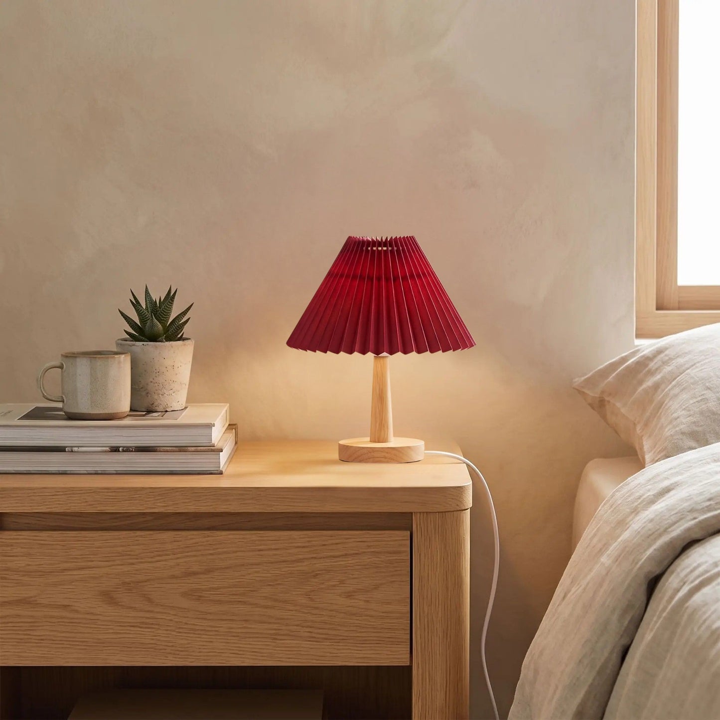 lampe table rouge bordeaux cocon dambiance