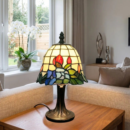 lampe table sejour tiffany floral