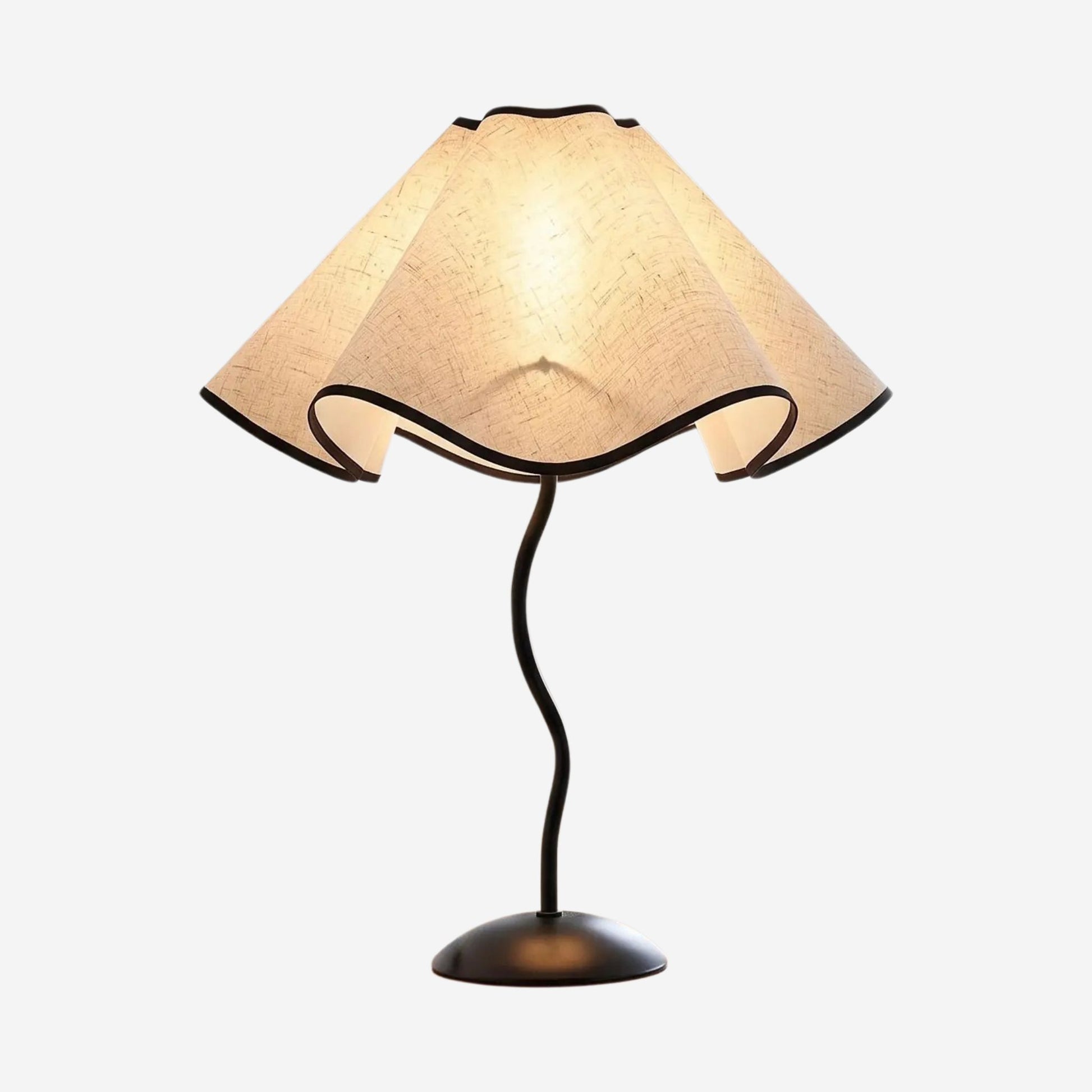 lampe table variation produit petales ondules