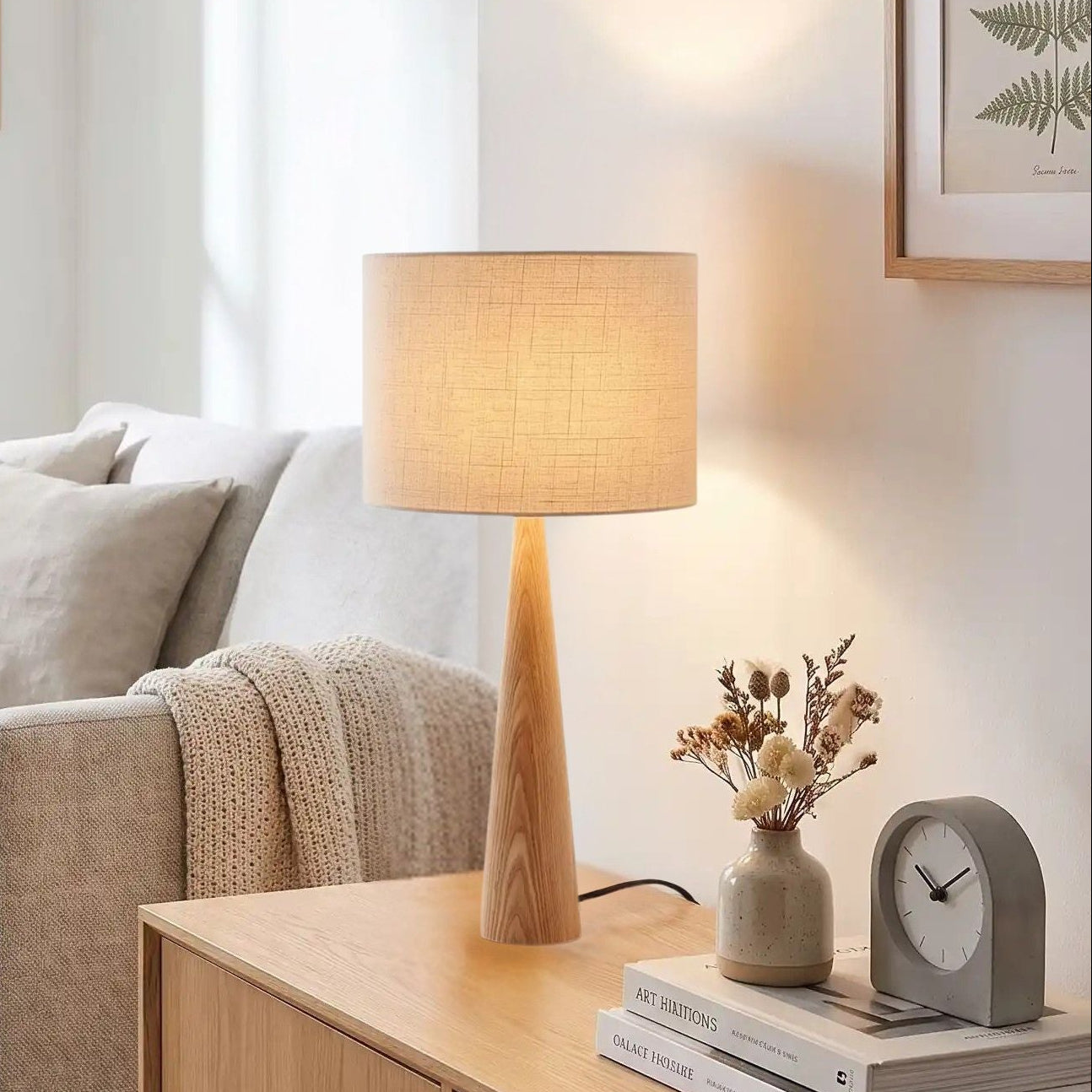lampes à poser vu rapproche scandinave frene lin