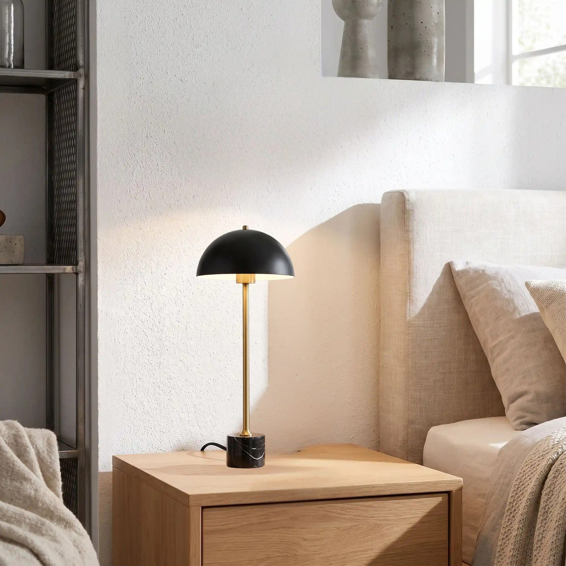 lampes de chevet chambre finesse marbre laiton