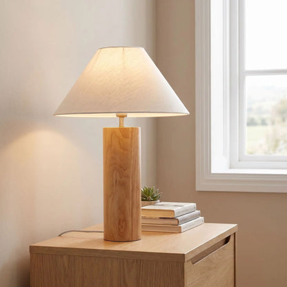 lampes de chevet chambre scandinave chene