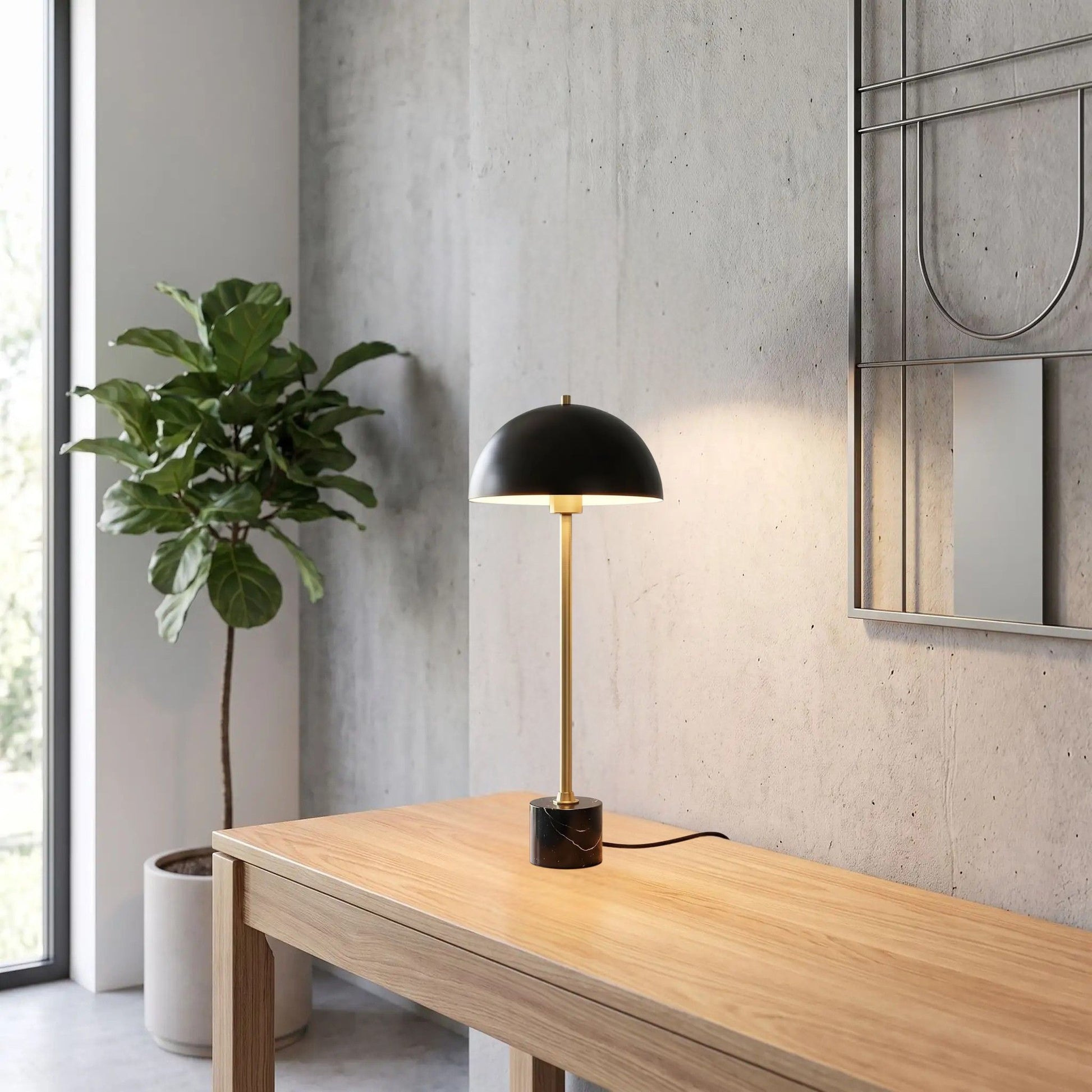 lampes de chevet console finesse marbre laiton