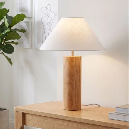 lampes de chevet console sejour vu rapproche scandinave chene