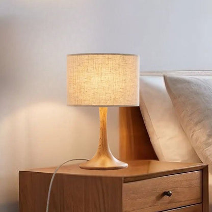lampes de chevet duo de lampe vu rapproche scandinave mid century bois