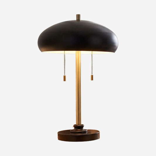 lampes de chevet fiche produit mid-century noire et doree