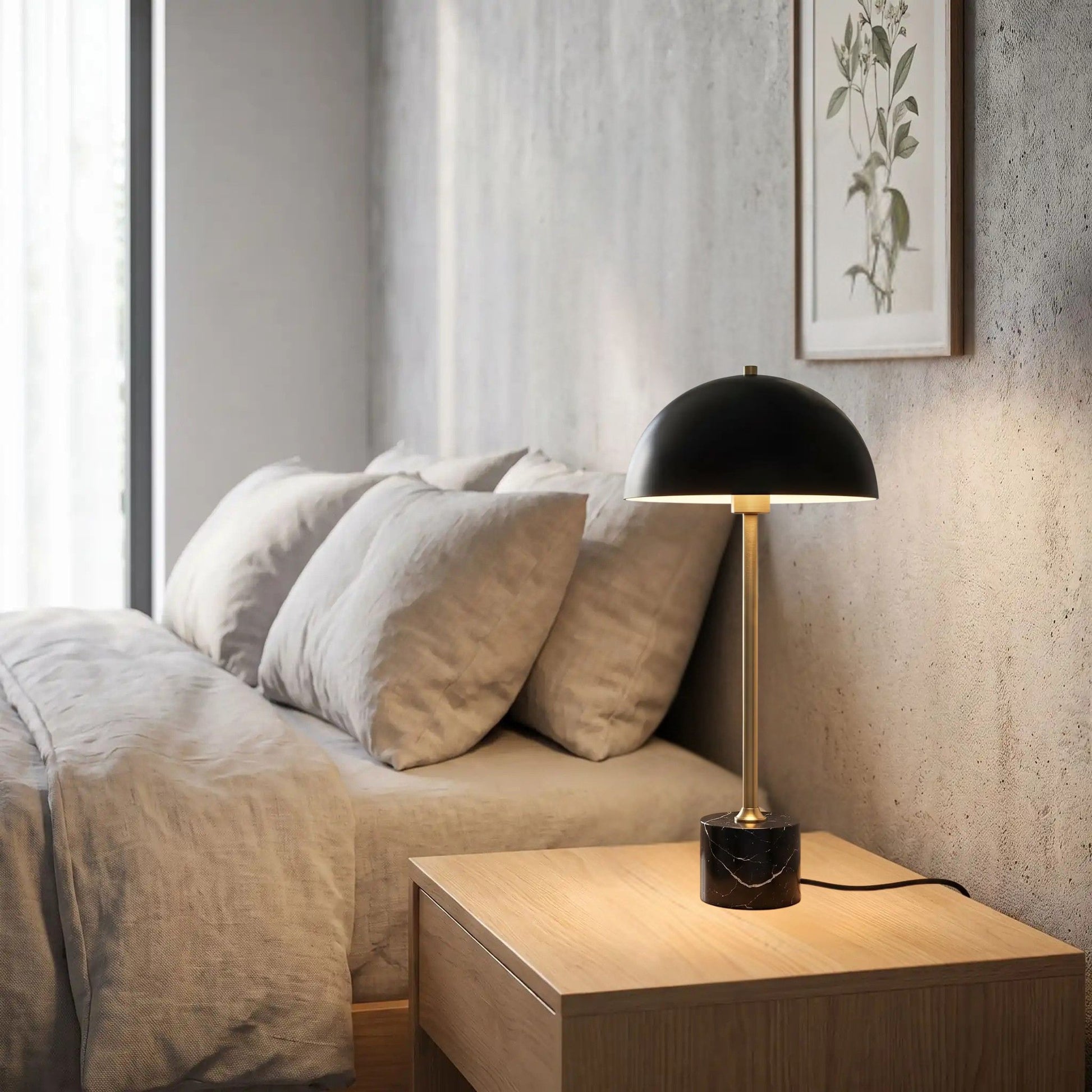 lampes de chevet finesse marbre laiton
