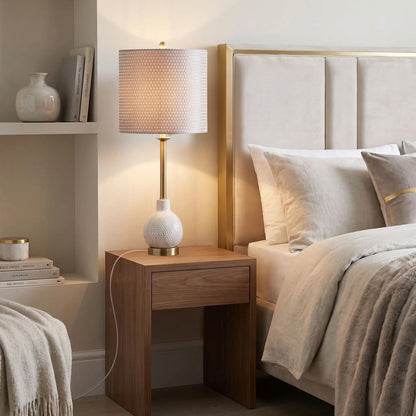 lampes de chevet moderne chic ceramique doree