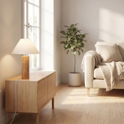 lampes de chevet scandinave chene