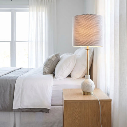lampes de chevet sur table moderne chic ceramique doree