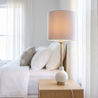 lampes de chevet sur table vu rapproche moderne chic ceramique doree