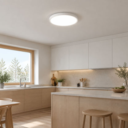 plafonnier blanc cuisine ultraslim