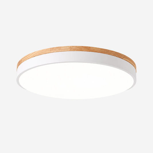 plafonnier bois design naturel nordique blanc fiche produit 40 cm