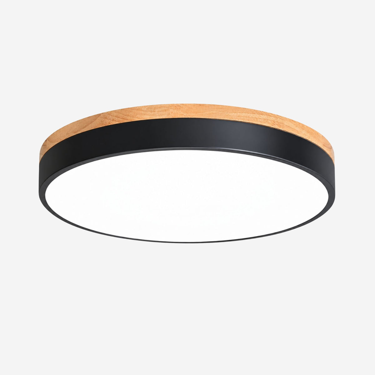 plafonnier bois design naturel nordique noir variante produit 40 cm