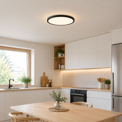 plafonnier couleur noir cuisine ultraslim