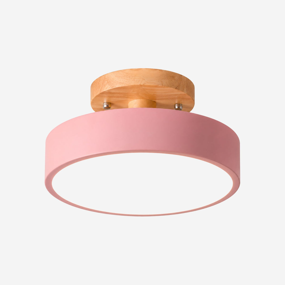 plafonnier macaron au design compact rose variante produit