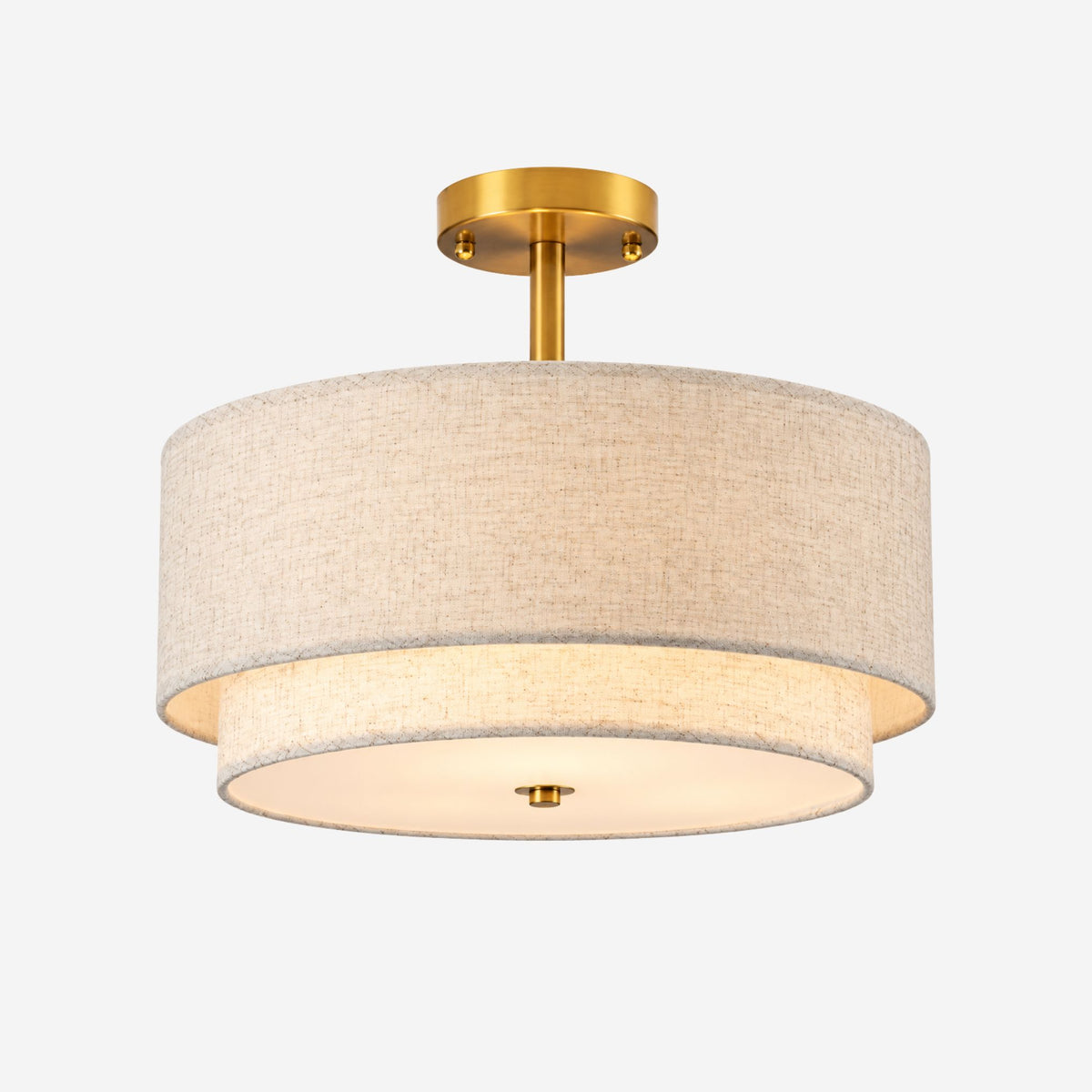 plafonnier mid-century lin beige variante produit