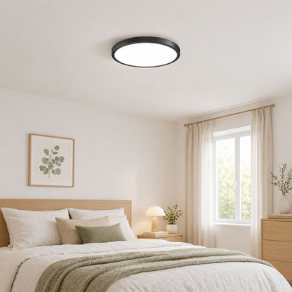 plafonnier noir chambre ultraslim