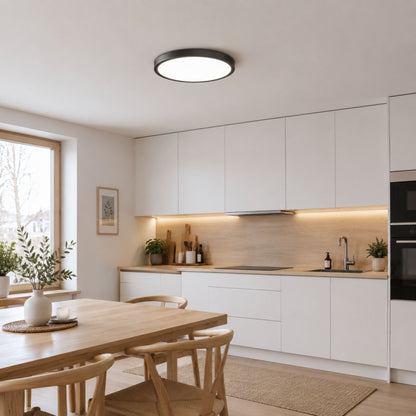 plafonnier noir cuisine ultraslim