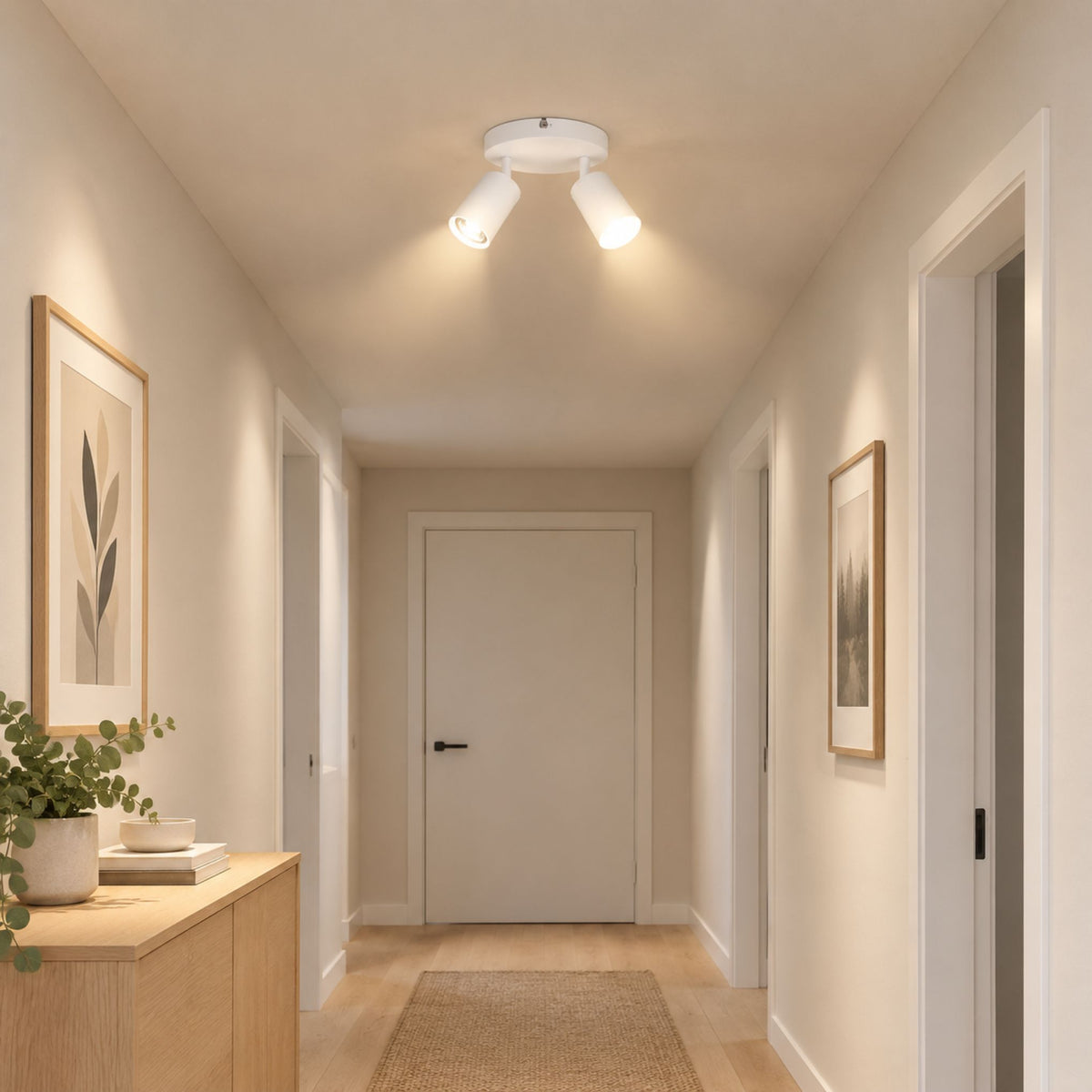 plafonnier spot circulaire orientable contemporain