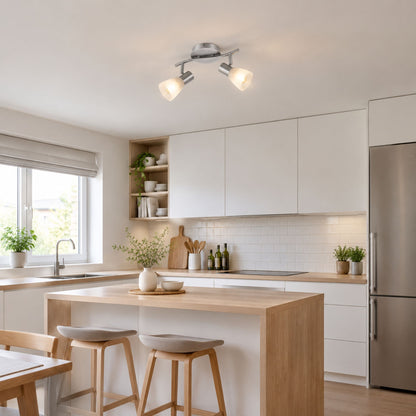 plafonnier spot design moderne 2 spots cuisine