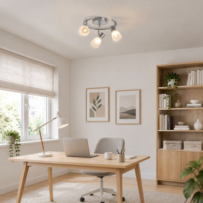 plafonnier spot design moderne 3 spots bureau