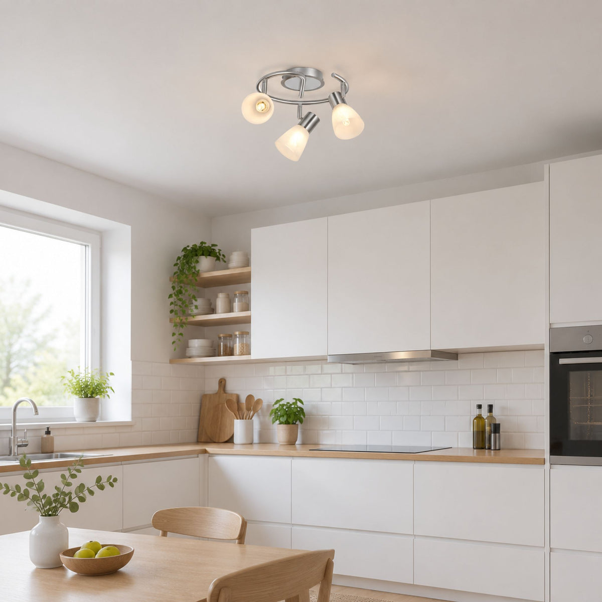 plafonnier spot design moderne 3 spots cuisine