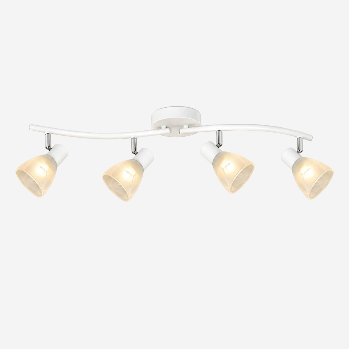 plafonnier spot design moderne 4 spots blanc variante produit
