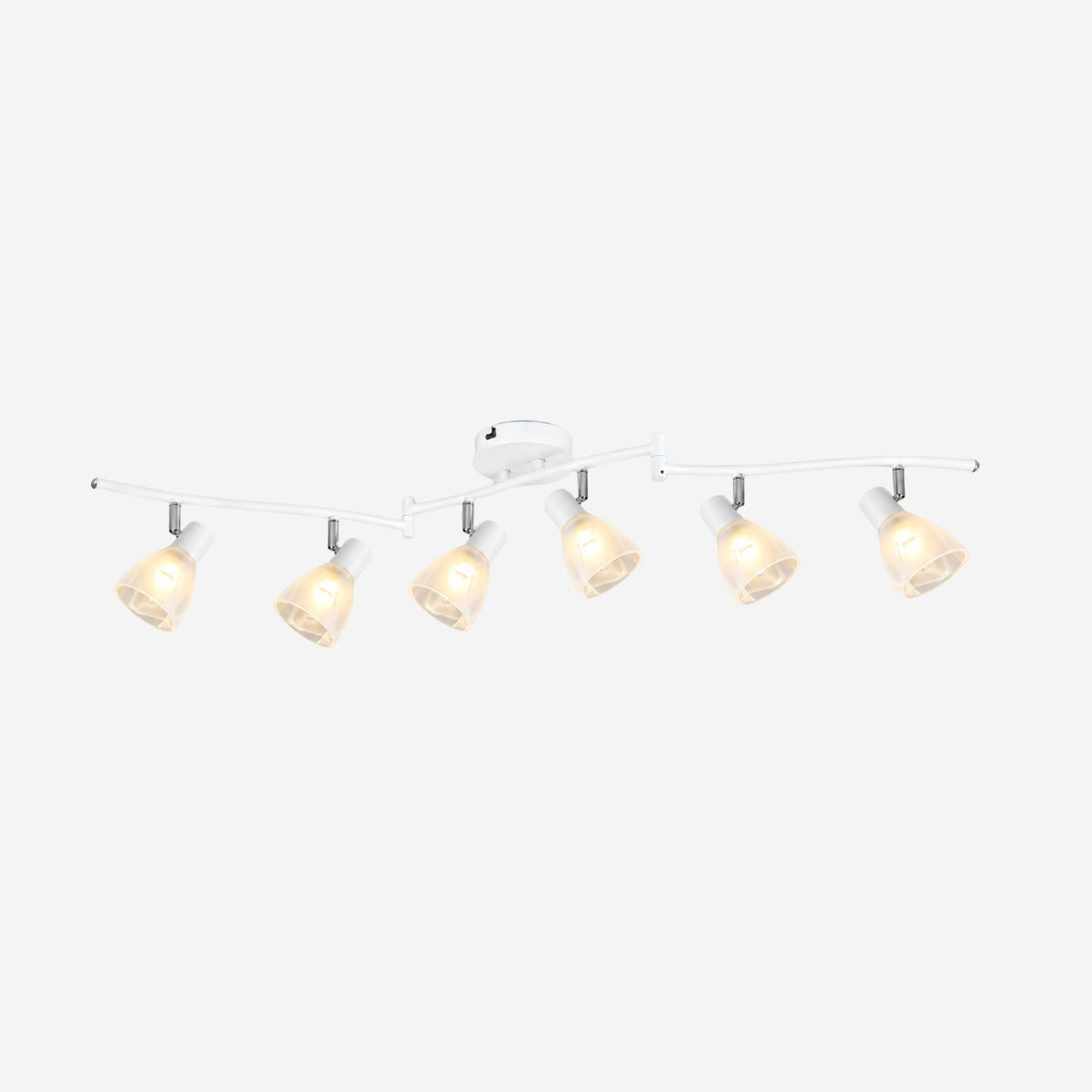 plafonnier spot design moderne 6 spots blanc variante produit