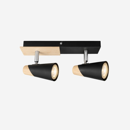 plafonnier spot nordique industriel chic 2 spots variante produit